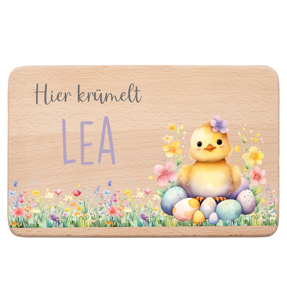 Frühstücksbrettchen Holz personalisiert