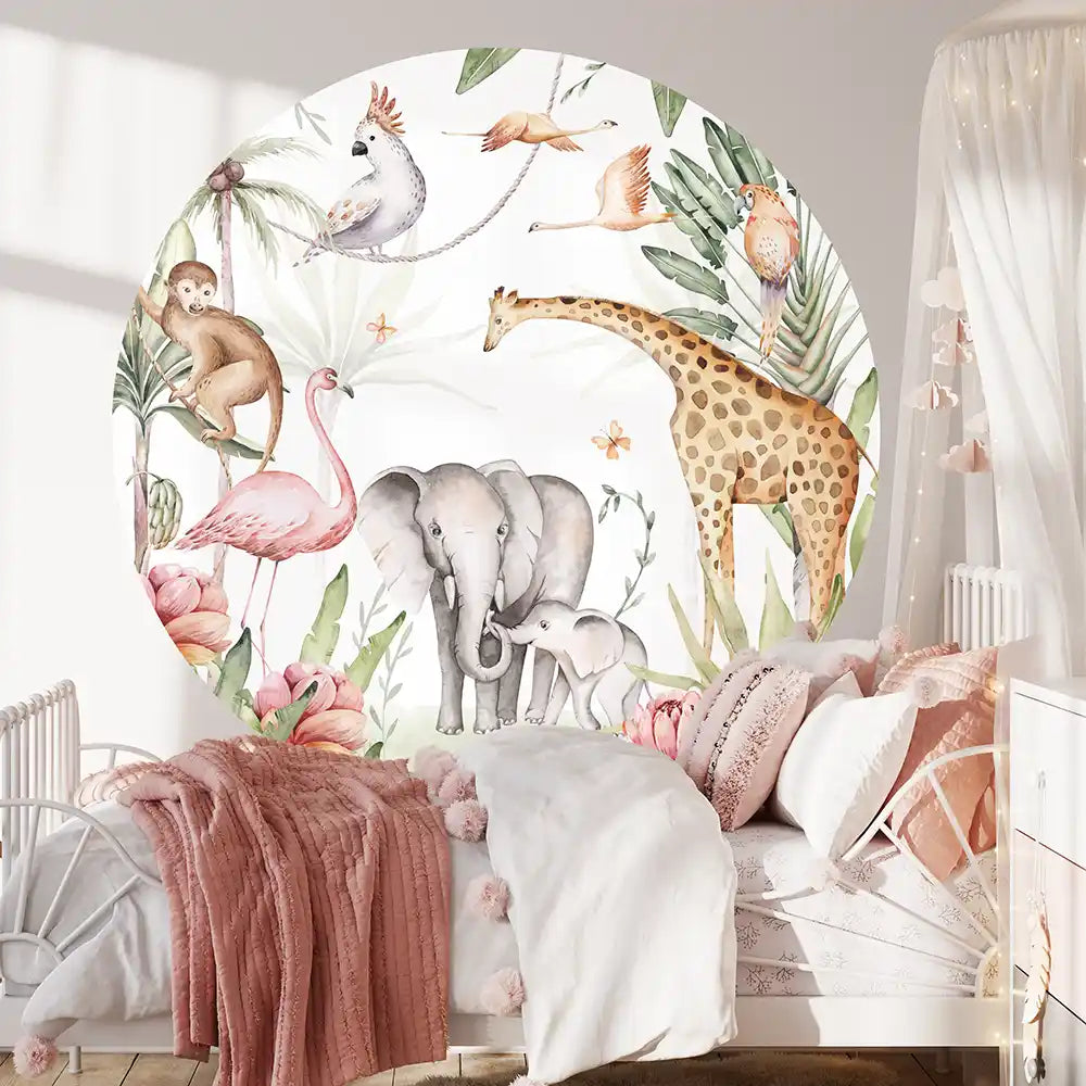 wandaufkleber woodland tiere fĂĽr fantasievolle kinderzimmer