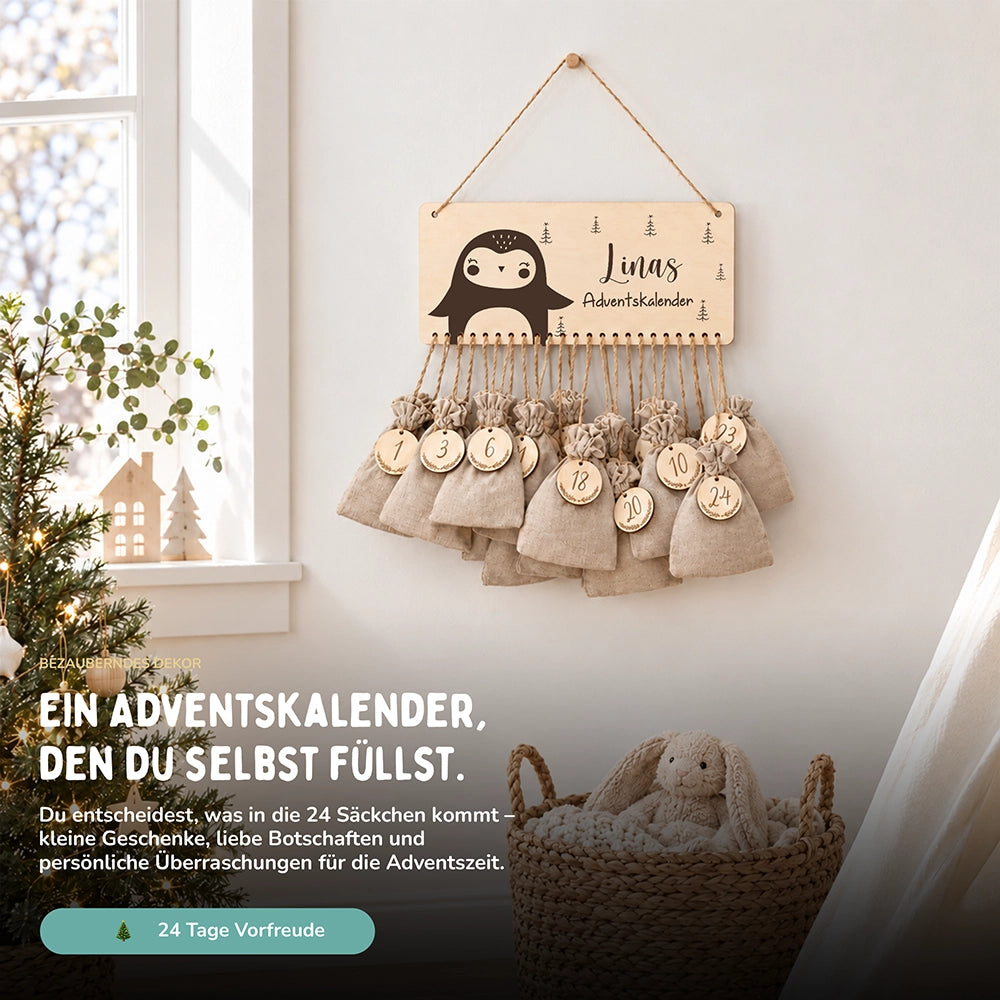 Adventskalender Kinder - Pinguin