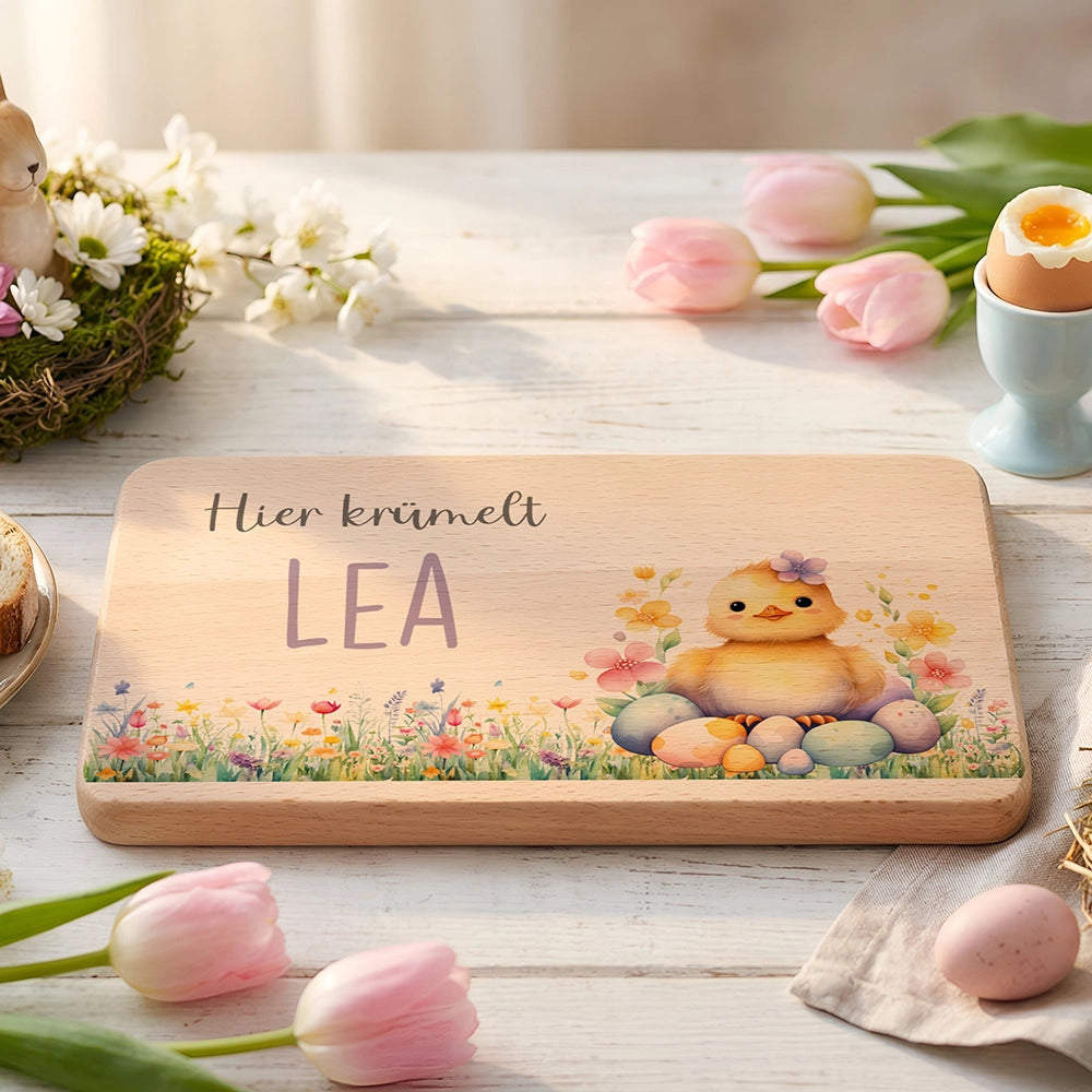 Frühstücksbrettchen Holz personalisiert