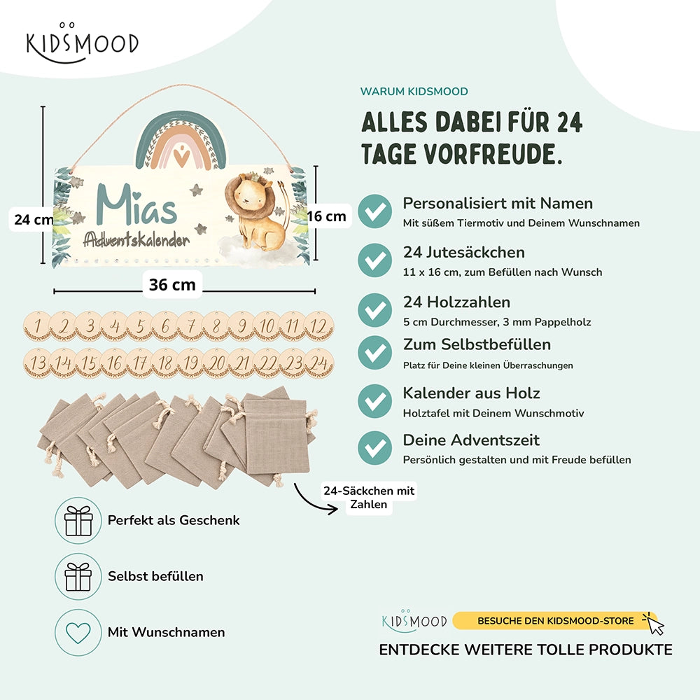 Adventskalender Kinder - Löwe