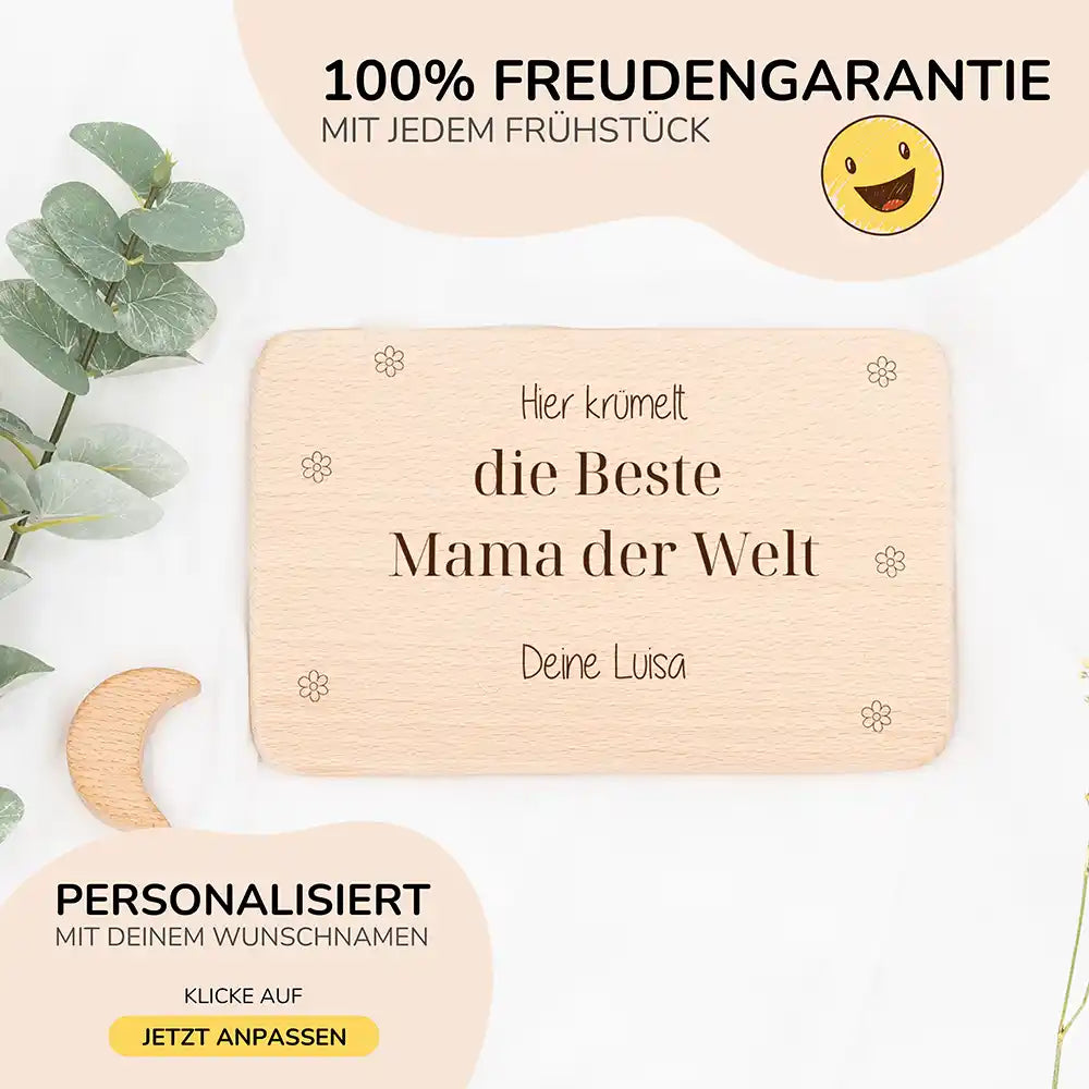 FrĂĽhstĂĽcksbrettchen - Die beste Mama der Welt Gravur