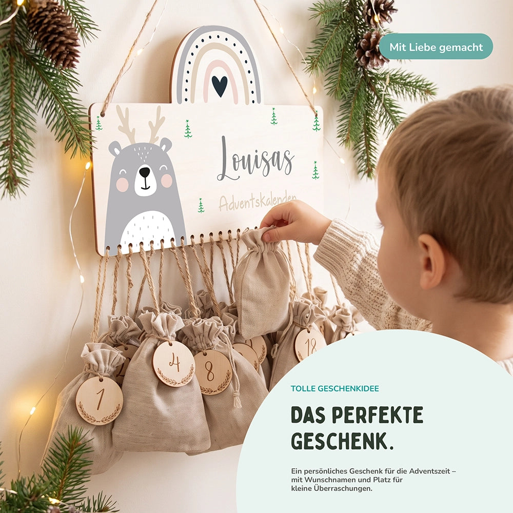 Adventskalender Kinder - Rehntierchen