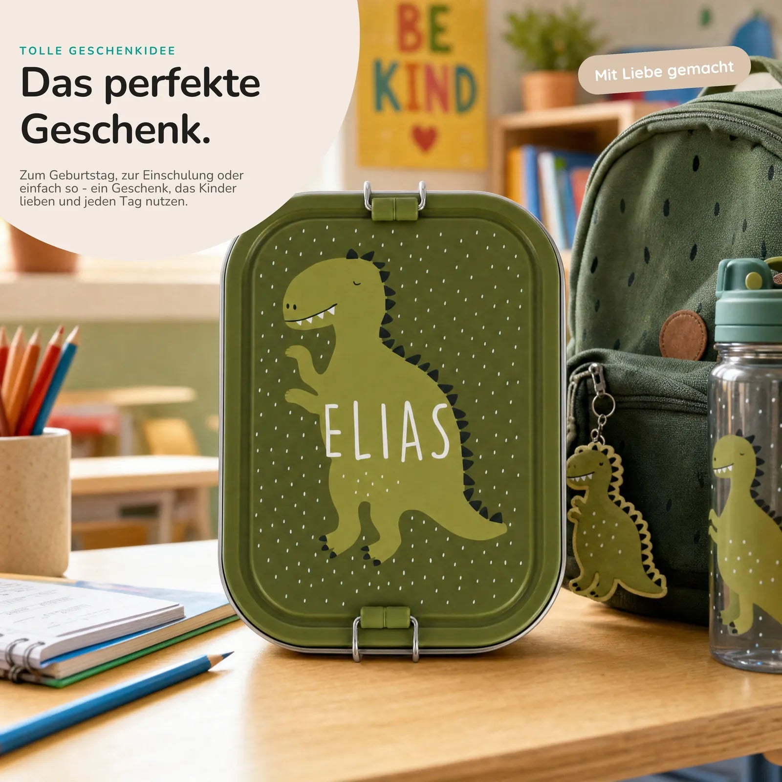 Trixie Brotdose Kinder Dino, ideal für den Kindergarten