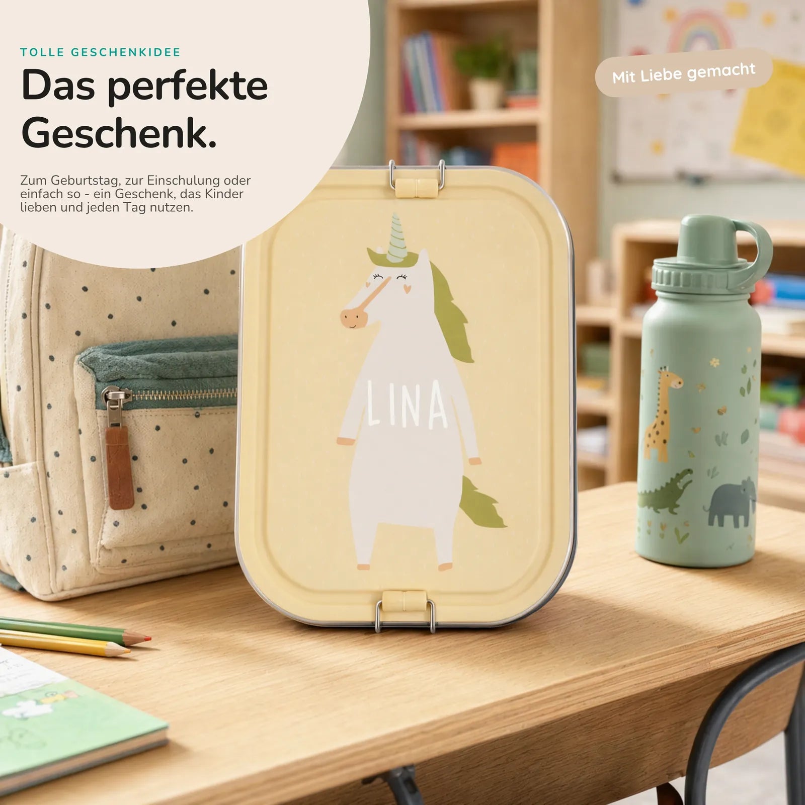 Trixie Brotdose Kinder Einhorn, ideal für den Kindergarten