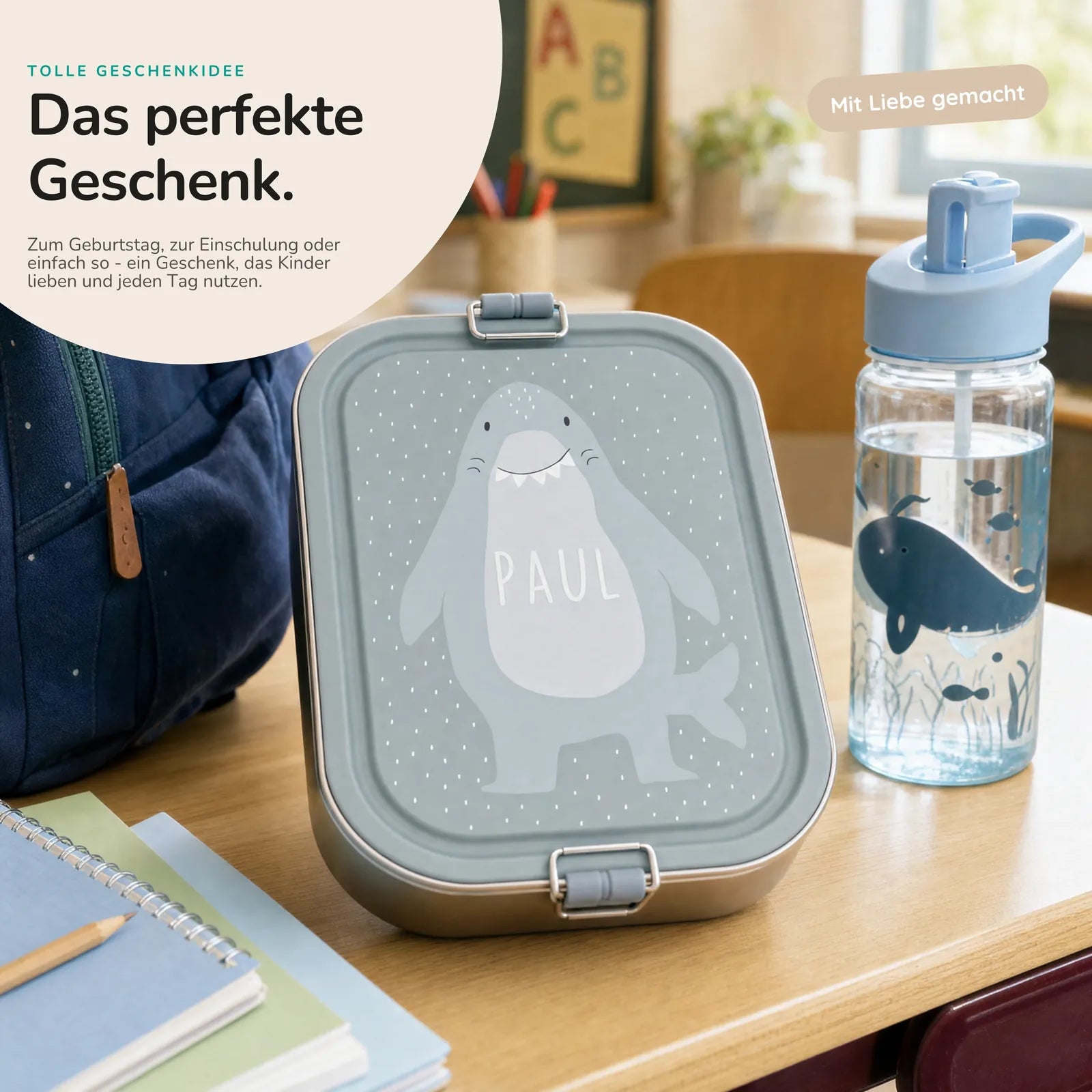 Trixie Brotdose Kinder Hai, ideal für den Kindergarten