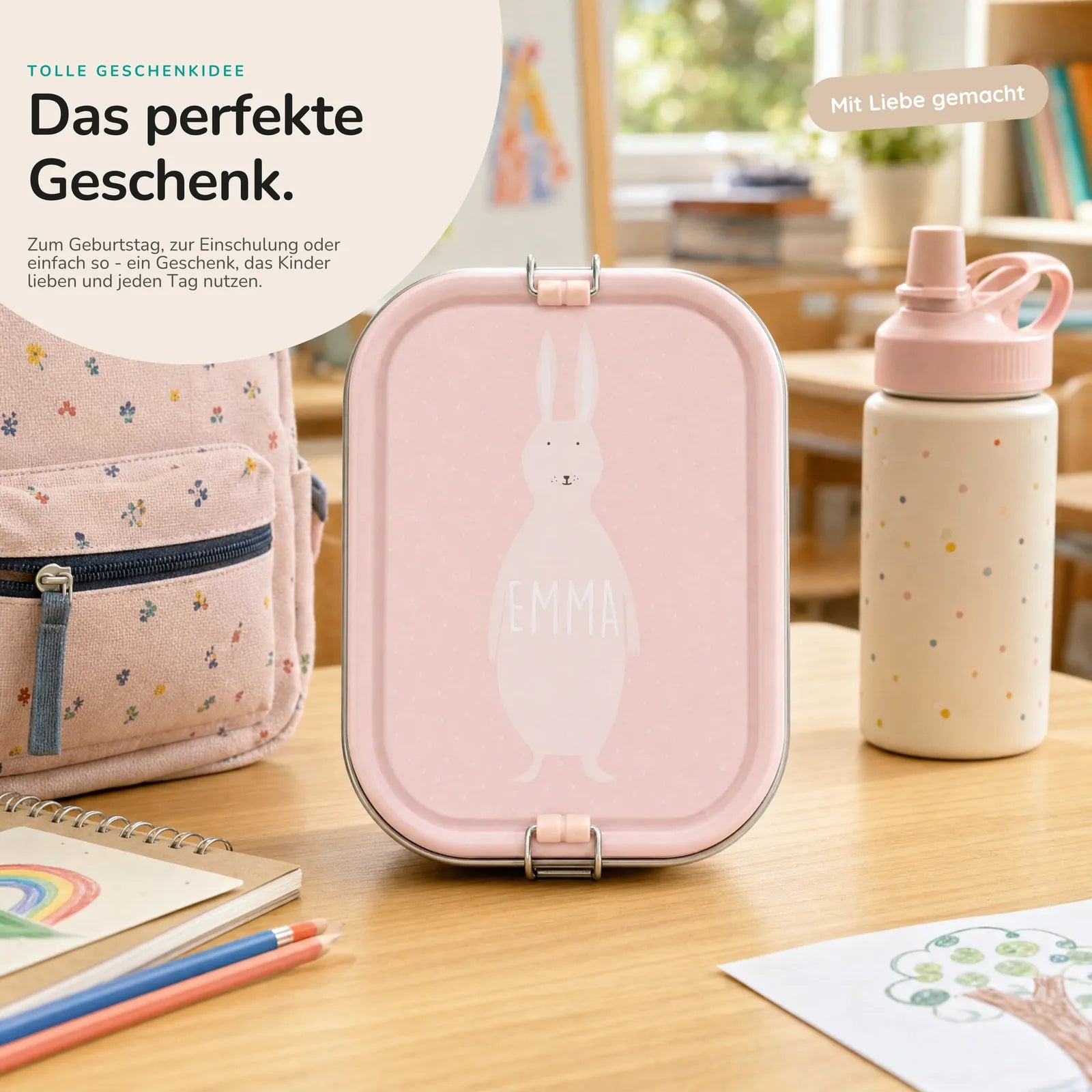 Trixie Brotdose Kinder Hase, ideal für den Kindergarten