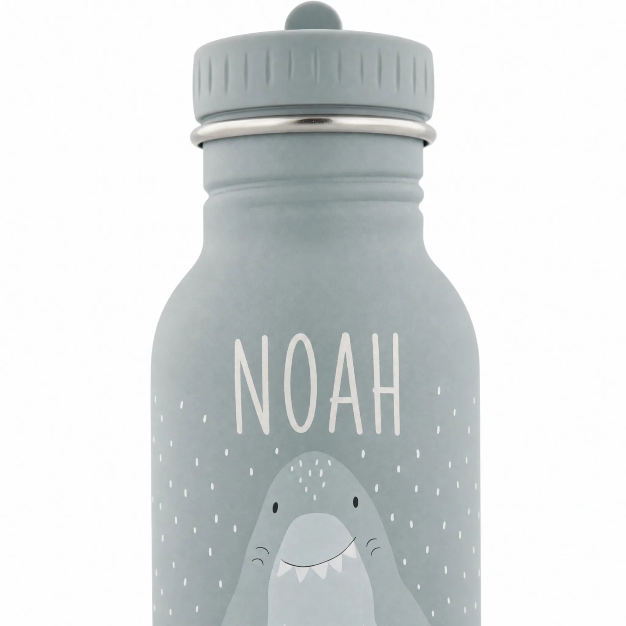 Trixie Trinkflasche Kinder Hai, für Kita und Schule, mit Wunschname