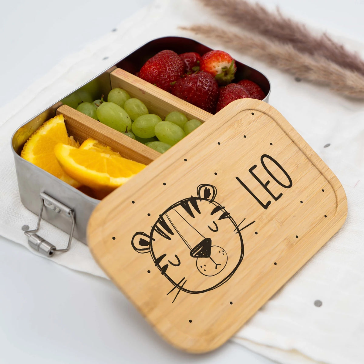 Brotdose personalisiert Tiger