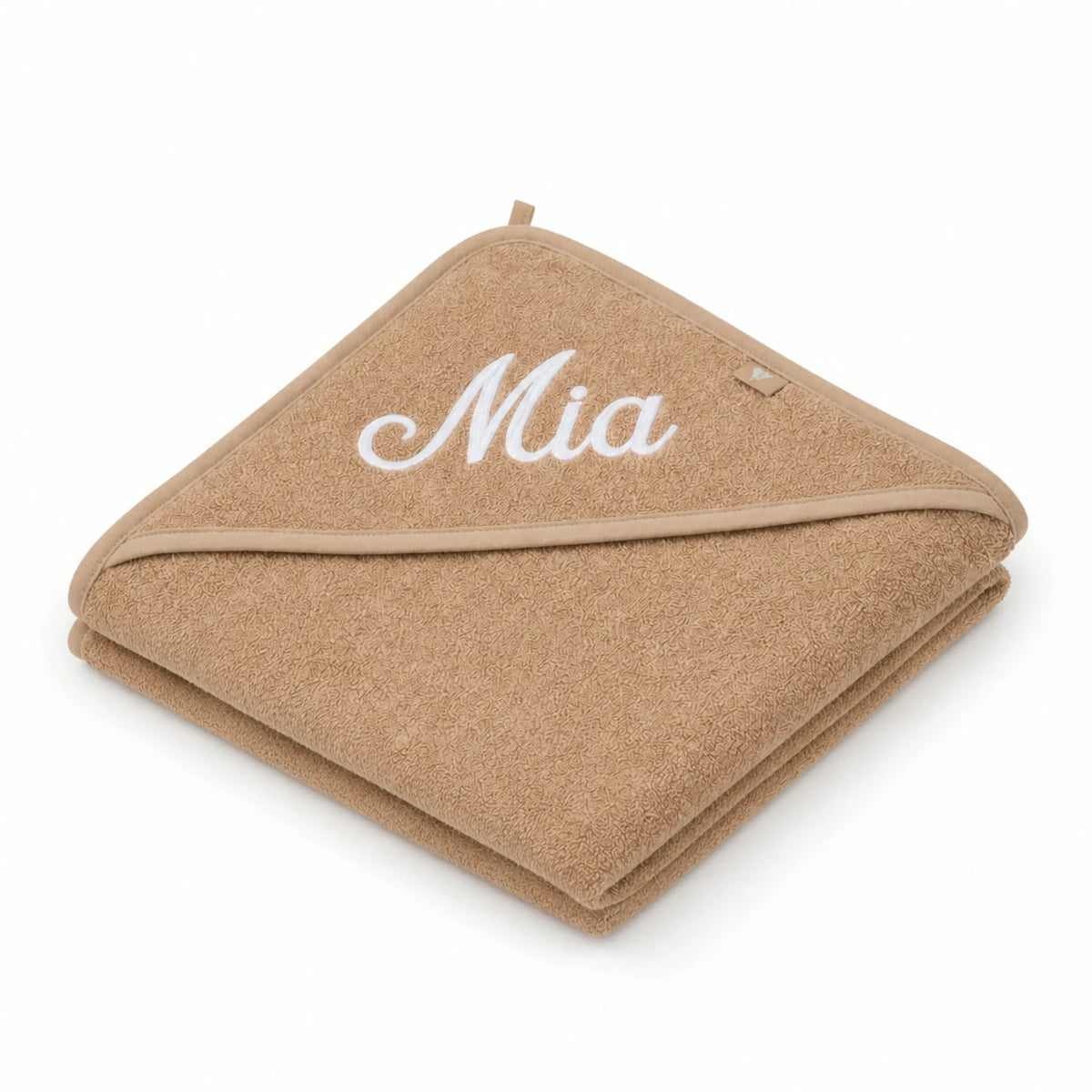 Kapuzenhandtuch Baby personalisiert – Biscuit