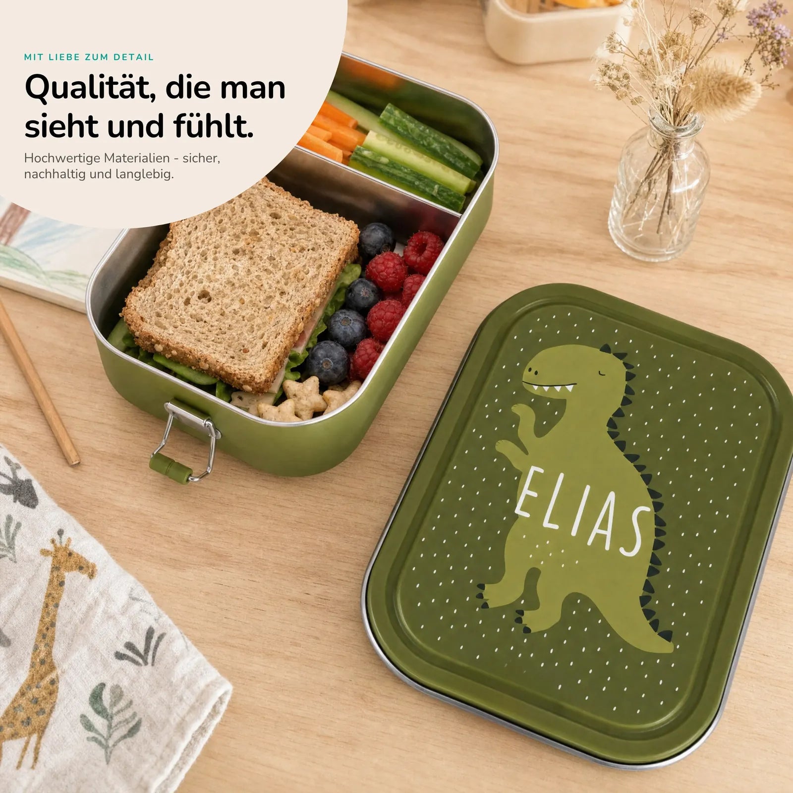 Trixie Brotdose Kinder Dino, personalisiert mit Namensgravur