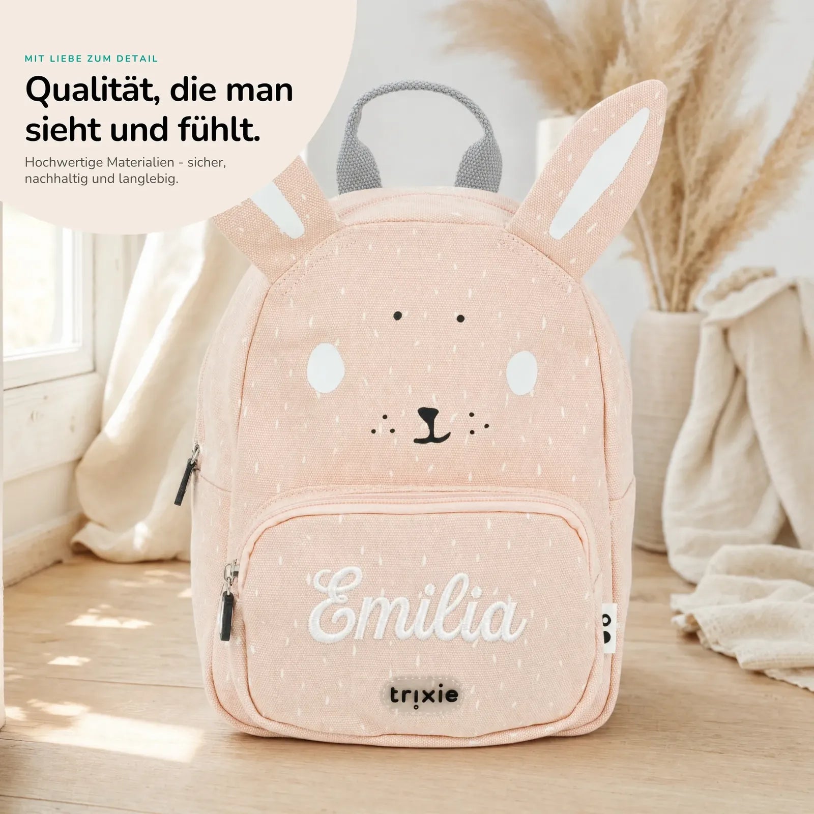 Trixie Kindergartenrucksack Hase, Kita-Rucksack personalisiert