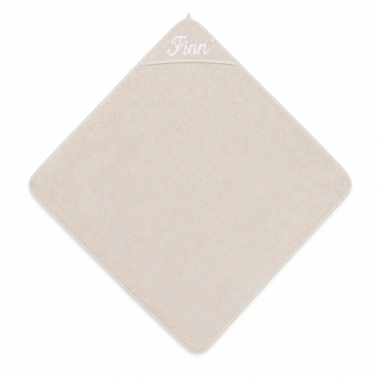 Kapuzenhandtuch Baby personalisiert – Nougat