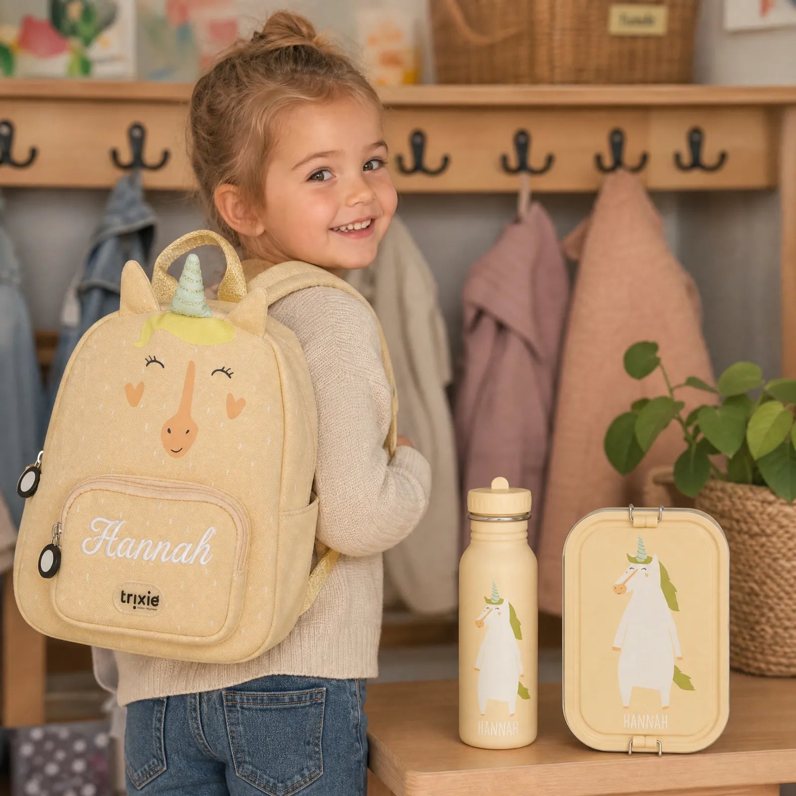 Trixie Kindergarten Set Einhorn, mit Wunschnamen für die Kita