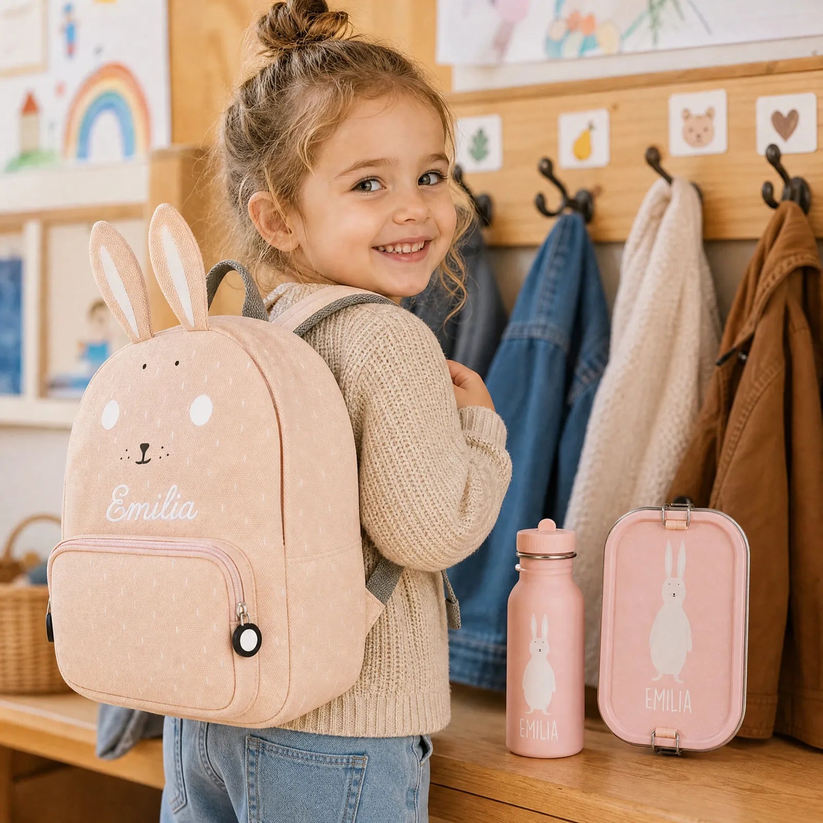 Trixie Kindergarten Set Hase, mit Wunschnamen für die Kita