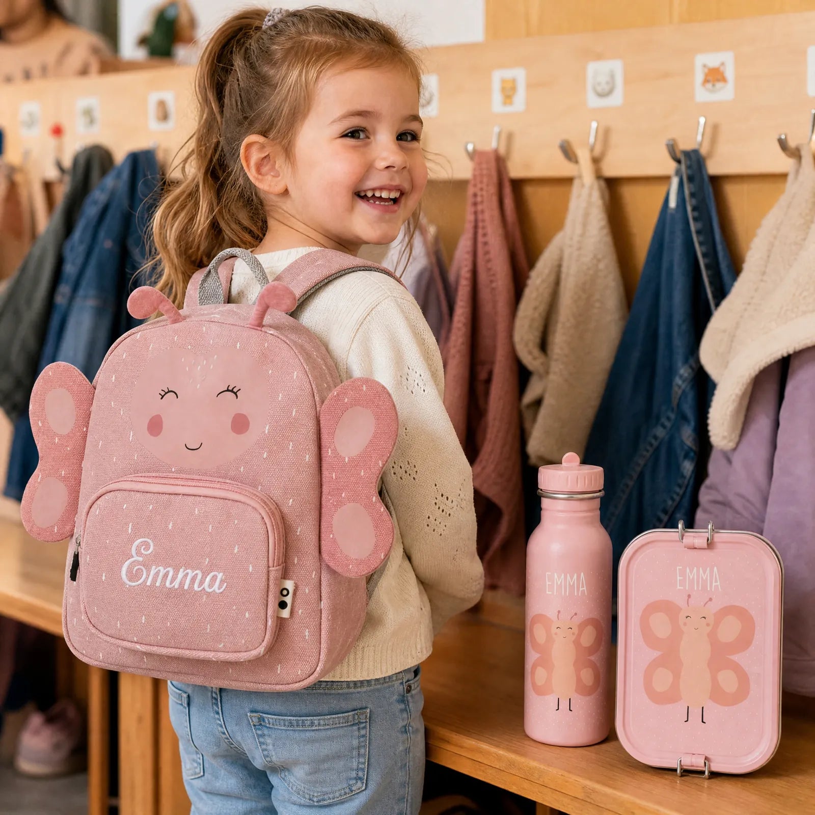 Trixie Kindergarten Set Schmetterling, mit Wunschnamen für die Kita
