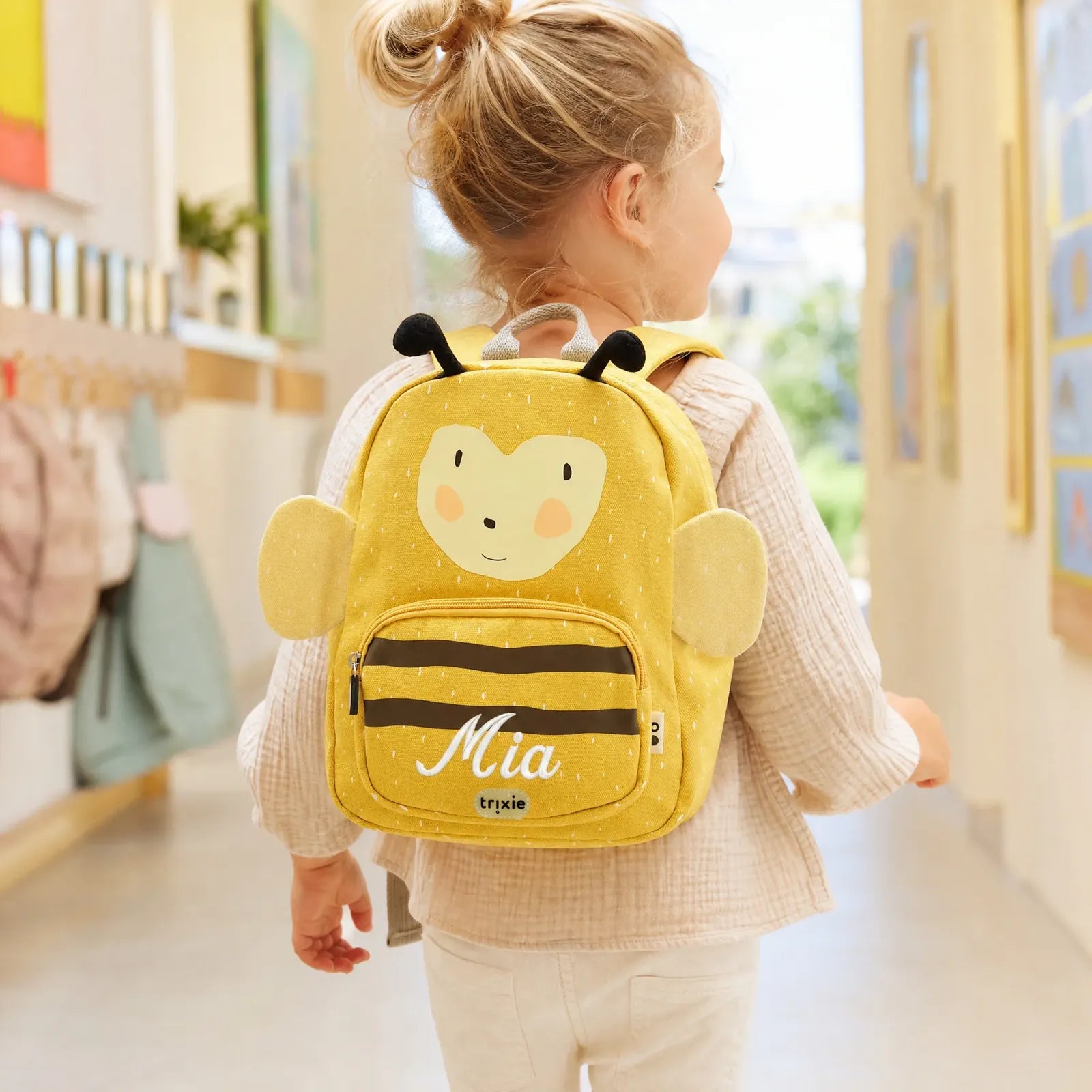 Trixie Kindergartenrucksack Biene, Klein 5,25 L, ab 2 Jahren