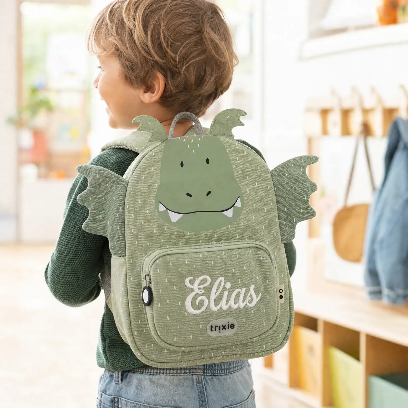 Trixie Kindergartenrucksack Drache, Klein 5,25 L, ab 2 Jahren