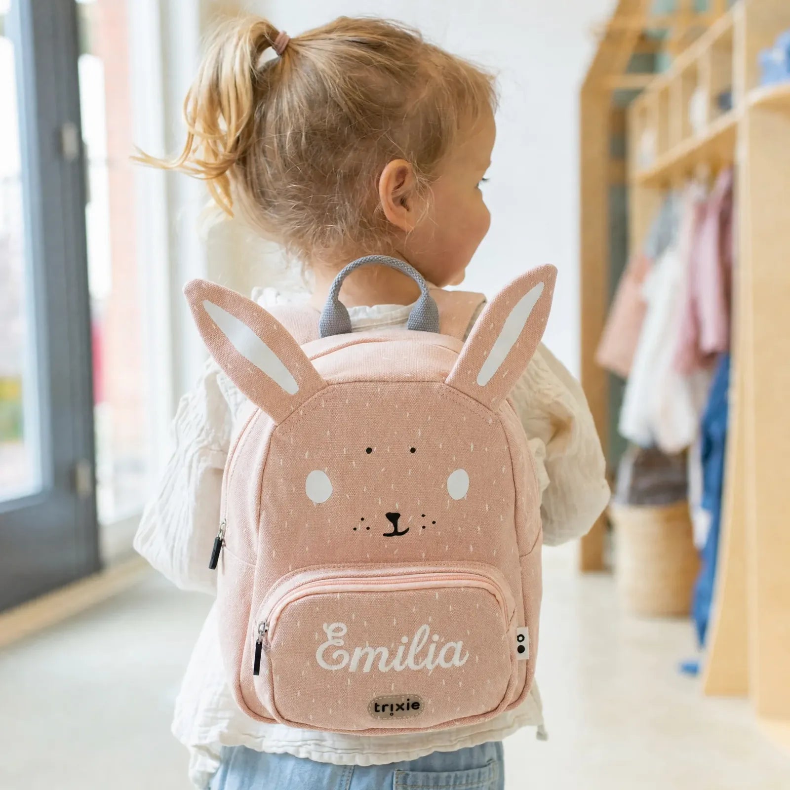 Trixie Kindergartenrucksack Hase, Klein 5,25 L, ab 2 Jahren