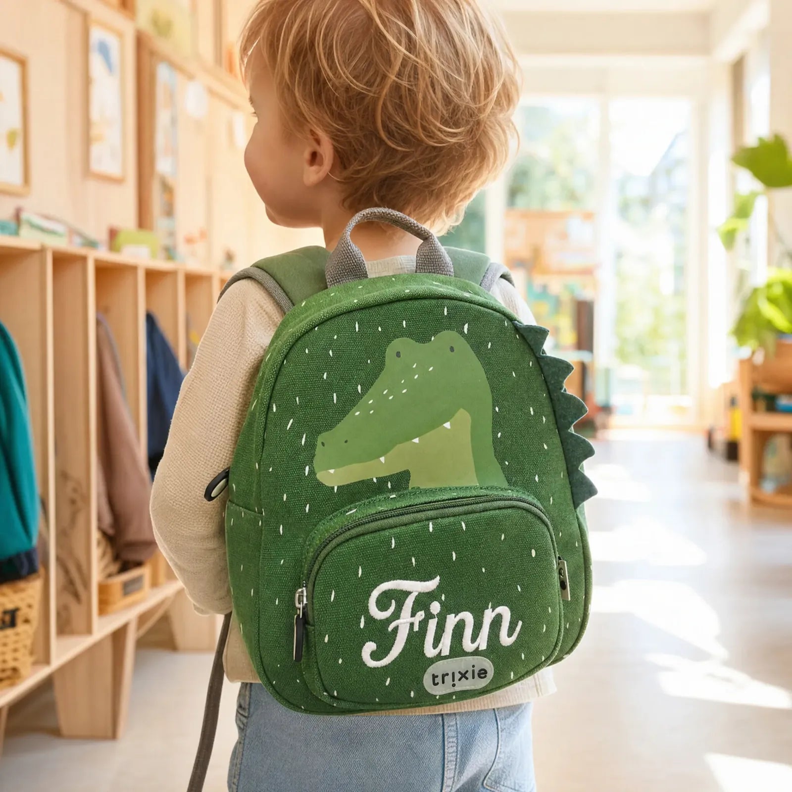 Trixie Kindergartenrucksack Krokodil, Klein 5,25 L, ab 2 Jahren