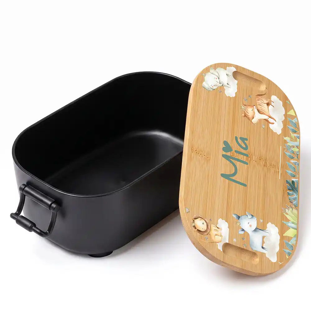 Brotdose Kinder personalisiert, Safari Tiere