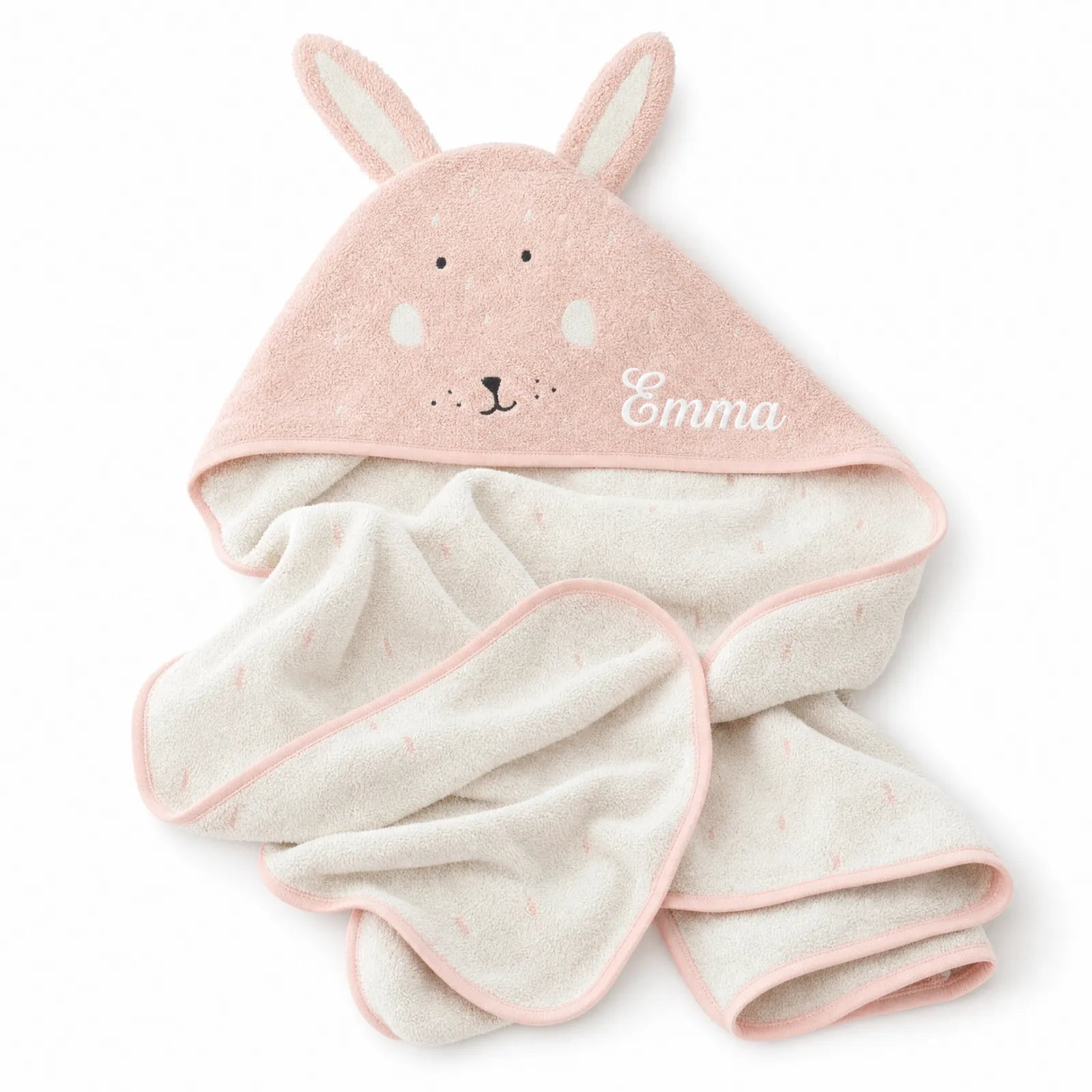 Trixie Kapuzenhandtuch Baby Hase, Groß 70 x 130 cm, ab 18 Monaten