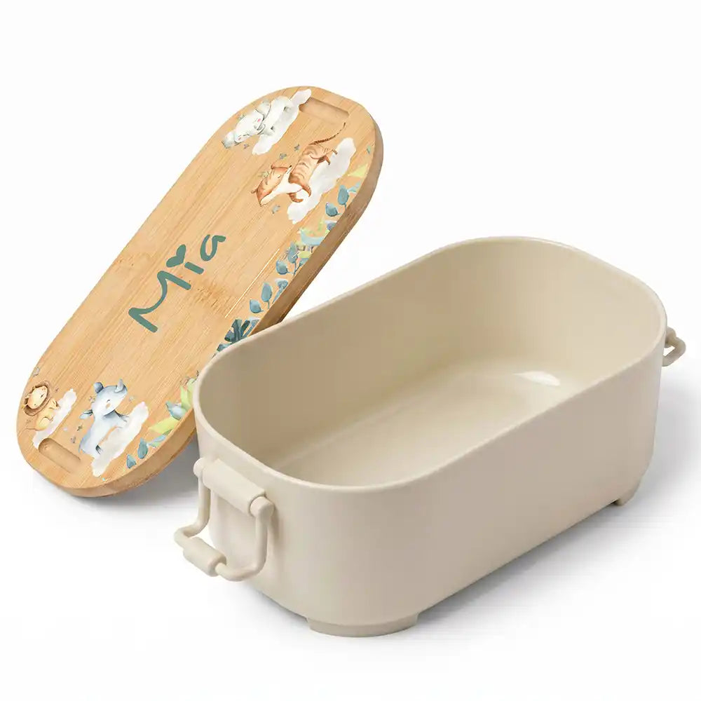 Brotdose Kinder personalisiert, Safari Tiere