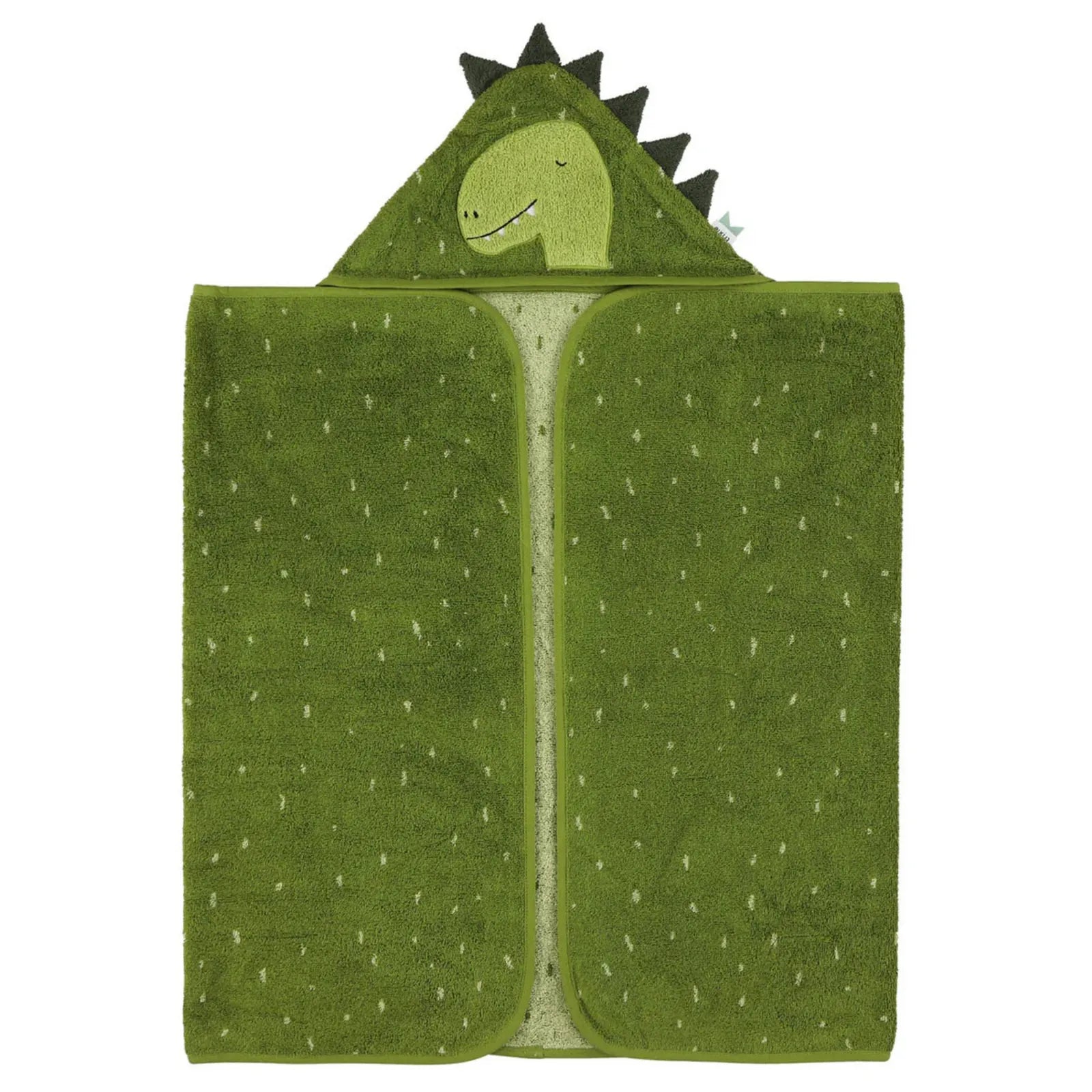 Trixie Kapuzenhandtuch Baby Dino, Badetuch mit Kapuze und Wunschname