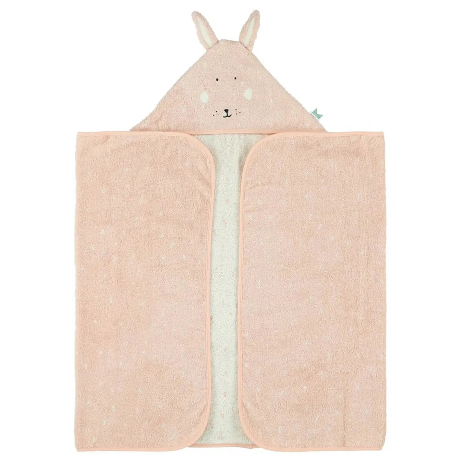 Trixie Kapuzenhandtuch Baby Hase, Badetuch mit Kapuze und Wunschname