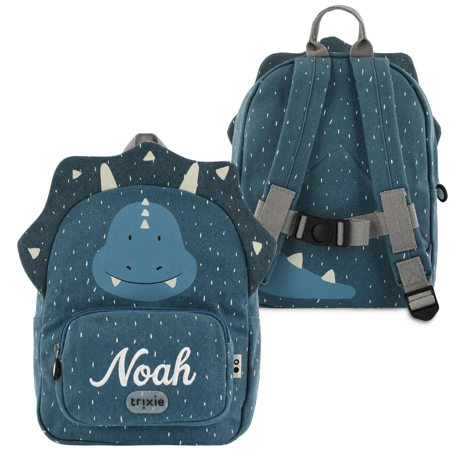 Trixie Kindergartenrucksack Triceratops, personalisiert mit Namen aufgestickt