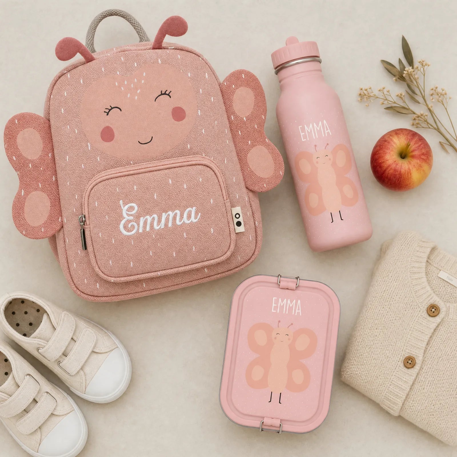 Trixie Kindergarten Set Schmetterling, Set mit Namen, auch für Jungen