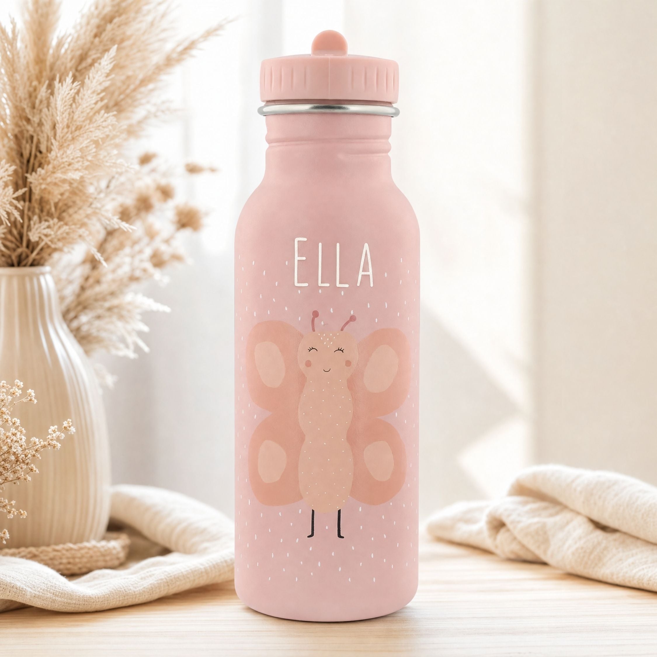 Trixie Trinkflasche Kinder personalisiert Schmetterling