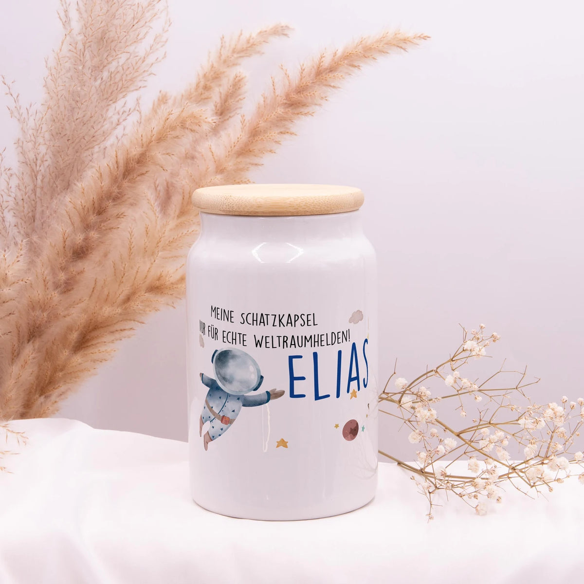 Personalisierbare Keksdose mit Name - Astronaut