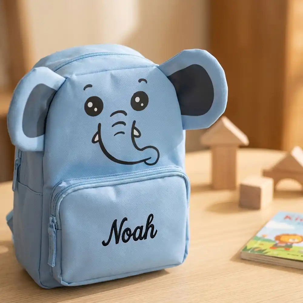 Personalisierter Kinderrucksack Elefant, für den Kindergarten