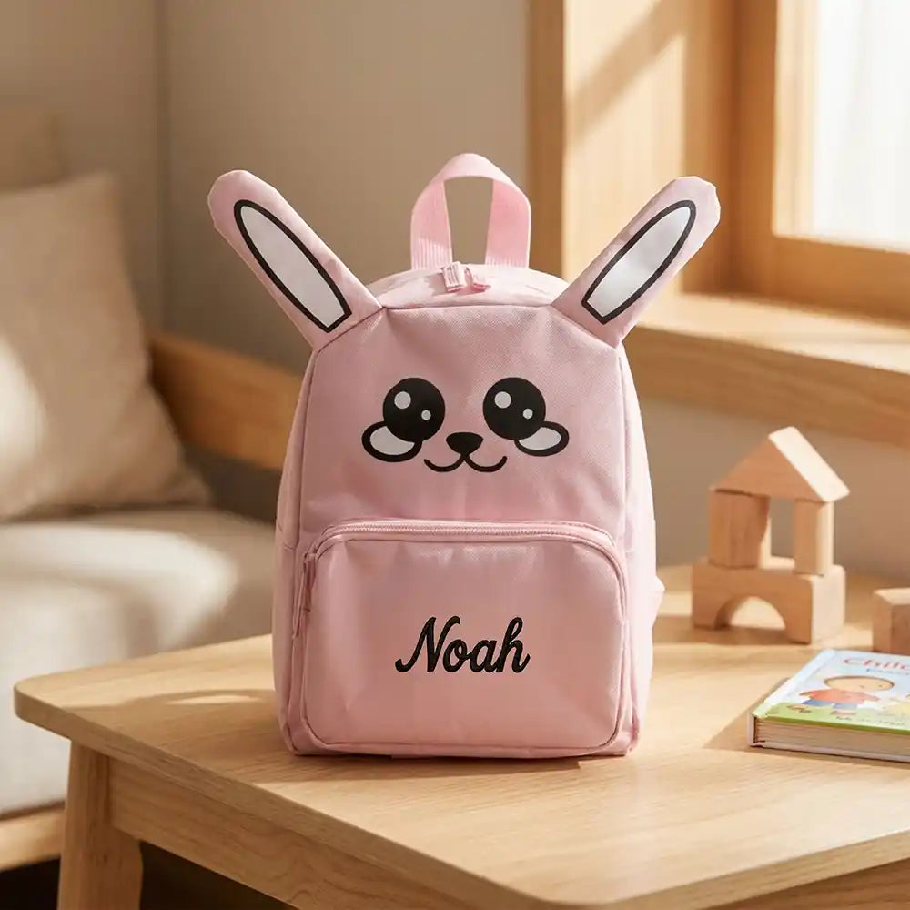 Personalisierter Kinderrucksack Hase, für den Kindergarten