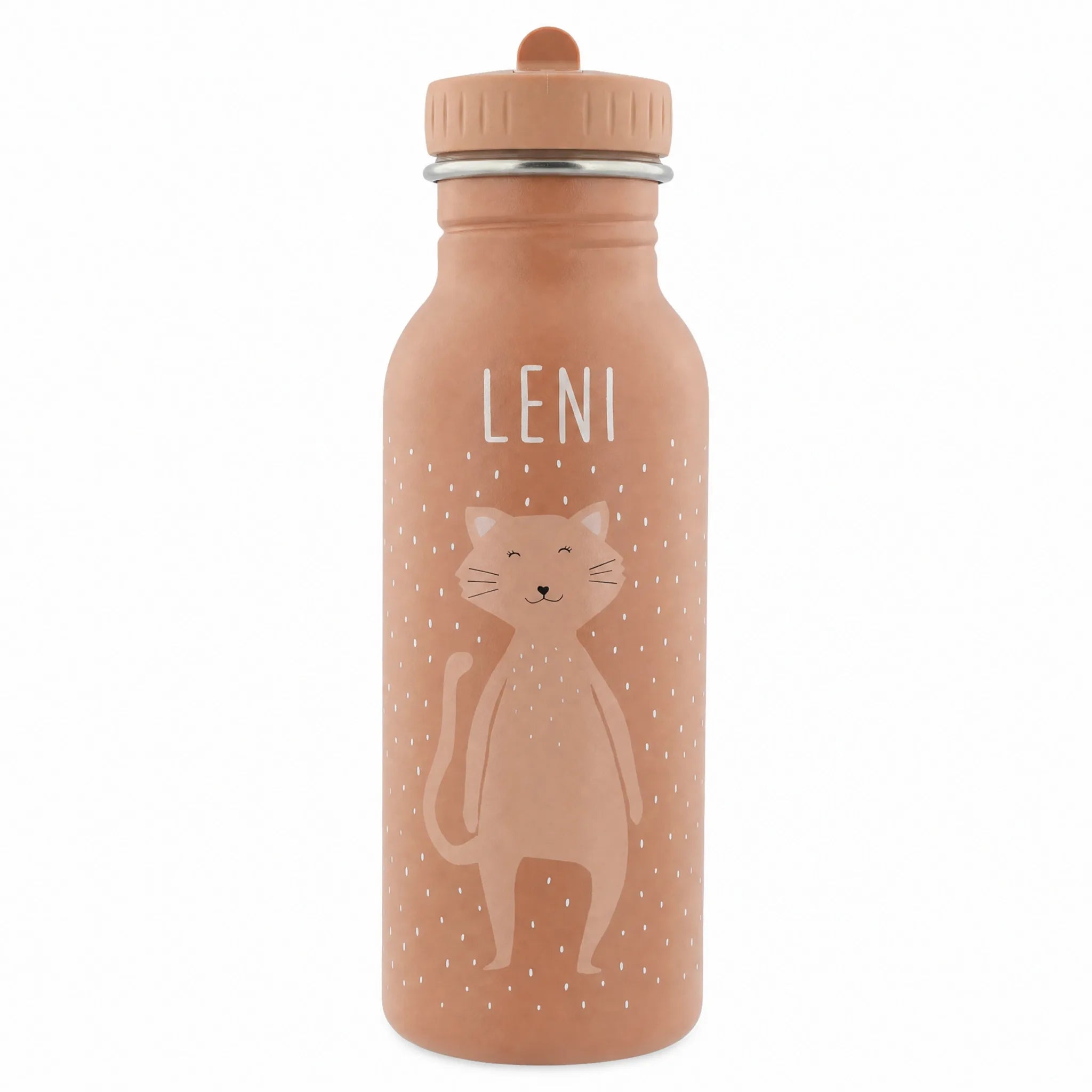 Trixie Trinkflasche Kinder Katze, Tiermotiv-Detail mit Wunschname