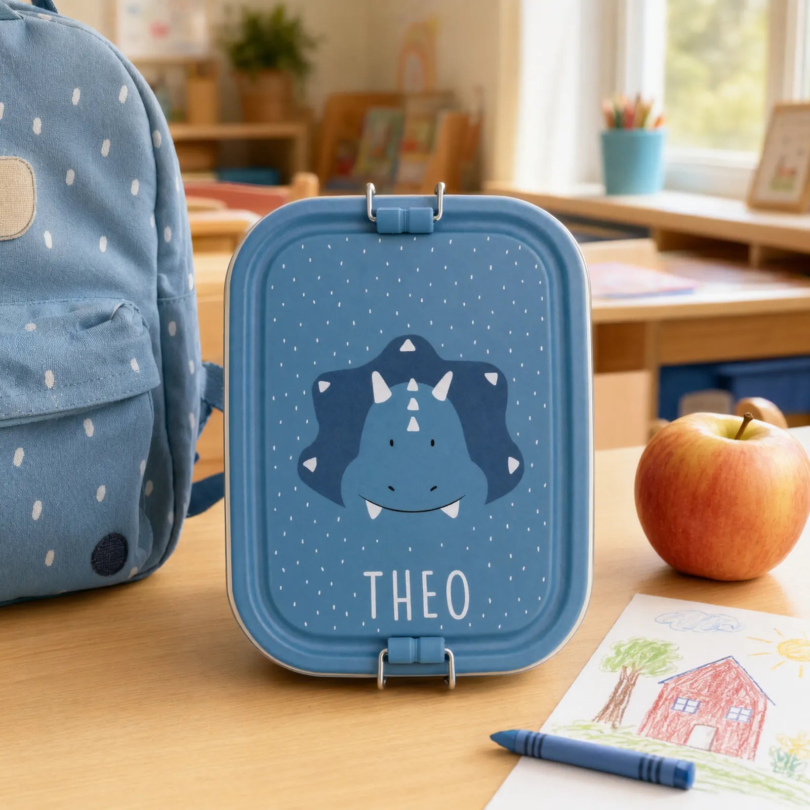 Trixie Brotdose Kinder Triceratops, mit dauerhafter Namensgravur