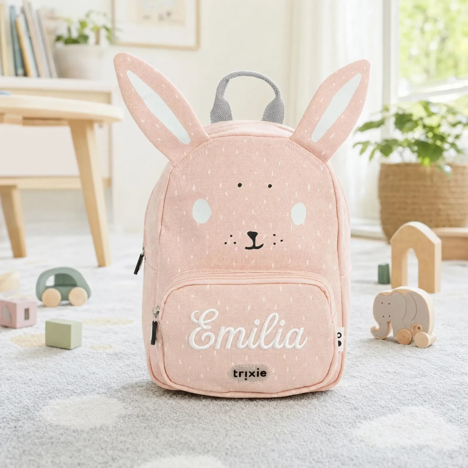 Trixie Kindergartenrucksack Hase, Groß 7,5 L, ab 3 Jahren