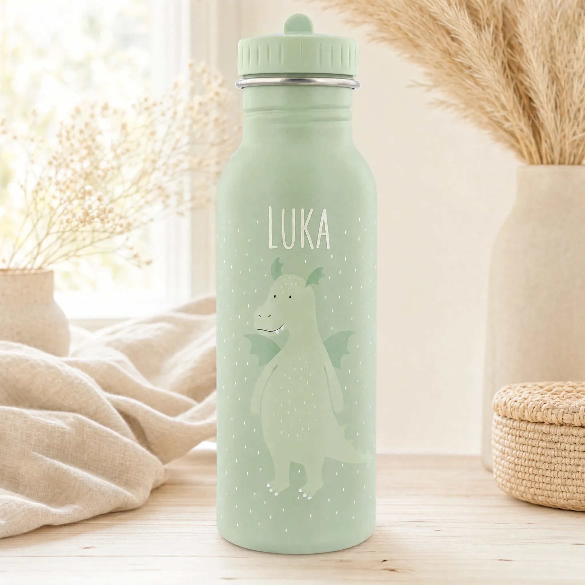 Trixie Trinkflasche Kinder Drache, auslaufsicher in 350 und 500 ml