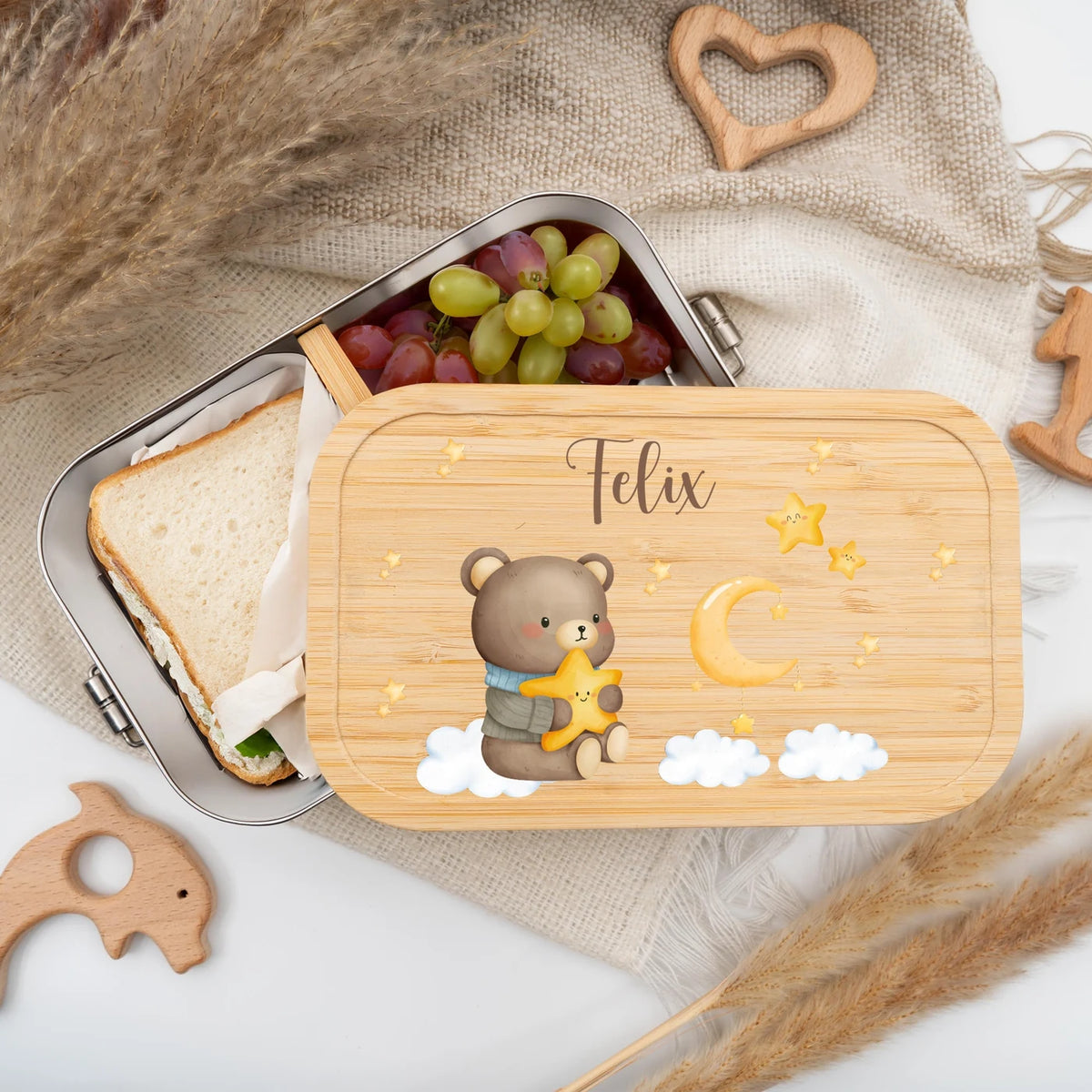 Brotdose Kinder personalisiert - Süßer Elefant