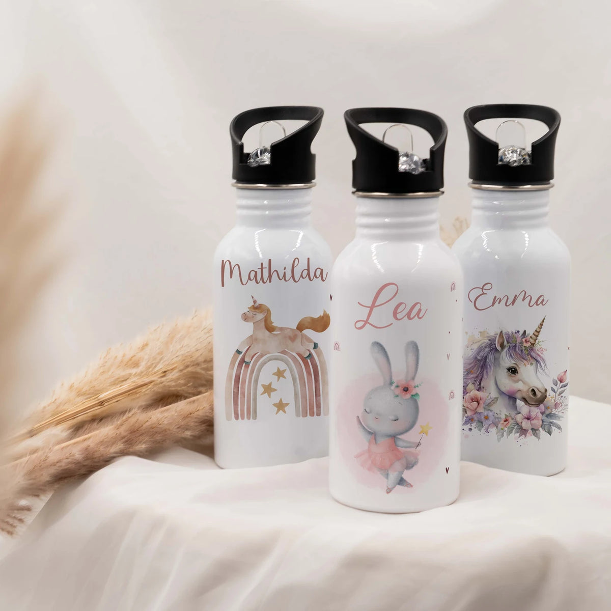 Trinkflasche Kinder Edelstahl - Zauberhase