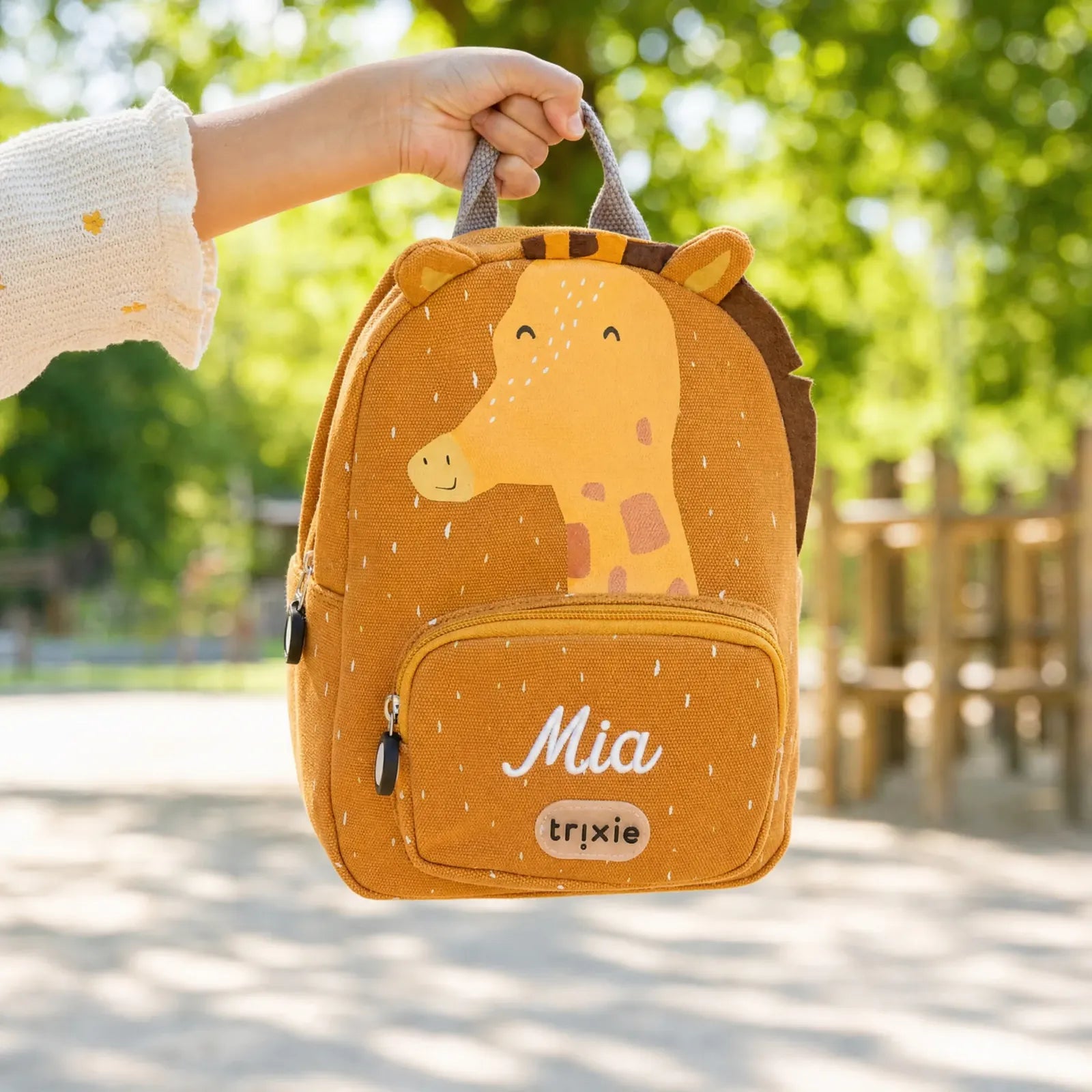 Trixie Kindergartenrucksack Giraffe, Geschenkidee mit Wunschname
