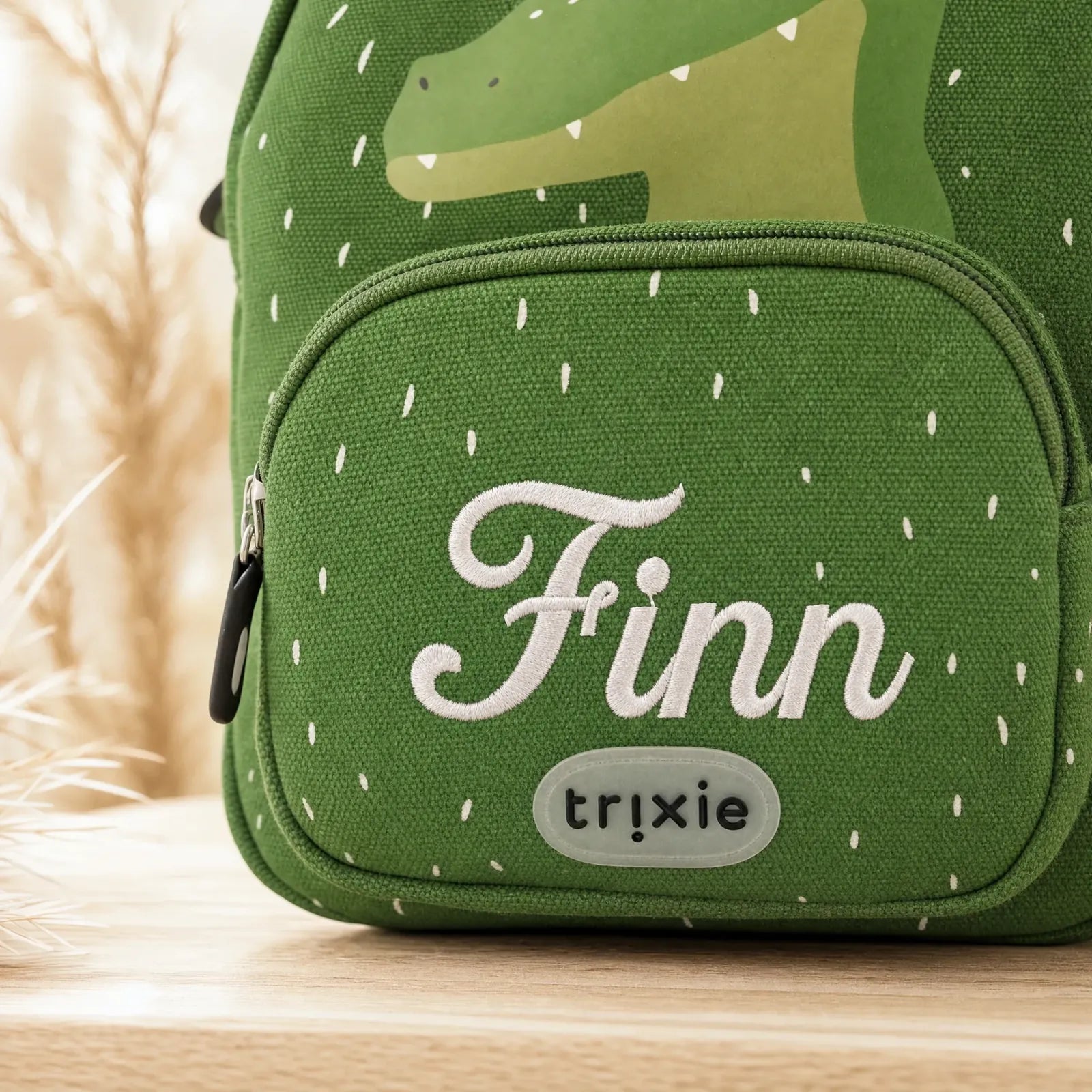 Trixie Kindergartenrucksack Krokodil, Geschenkidee mit Wunschname