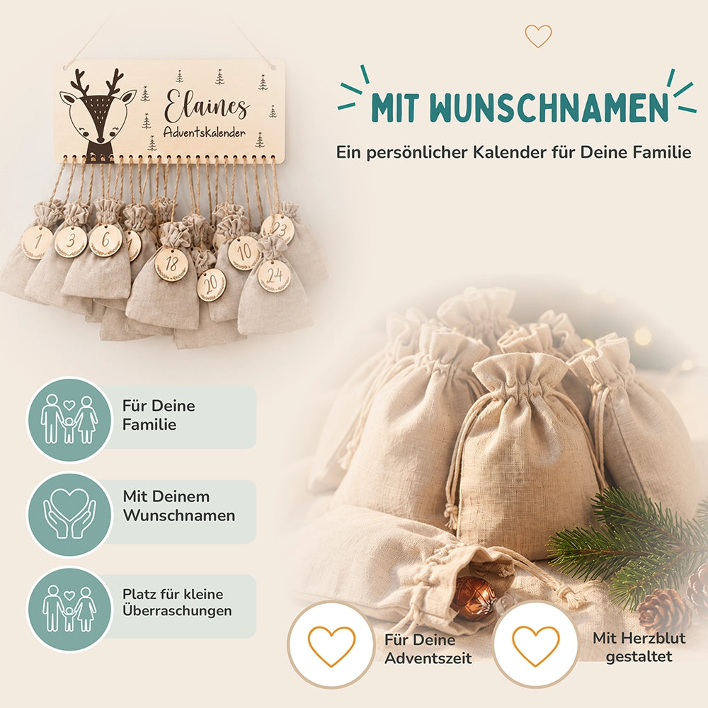 Adventskalender Kinder - Elch