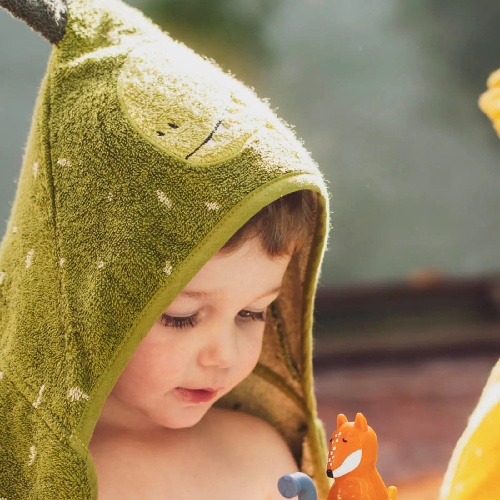 Trixie Kapuzenhandtuch Baby Dino, personalisiert mit Wunschname
