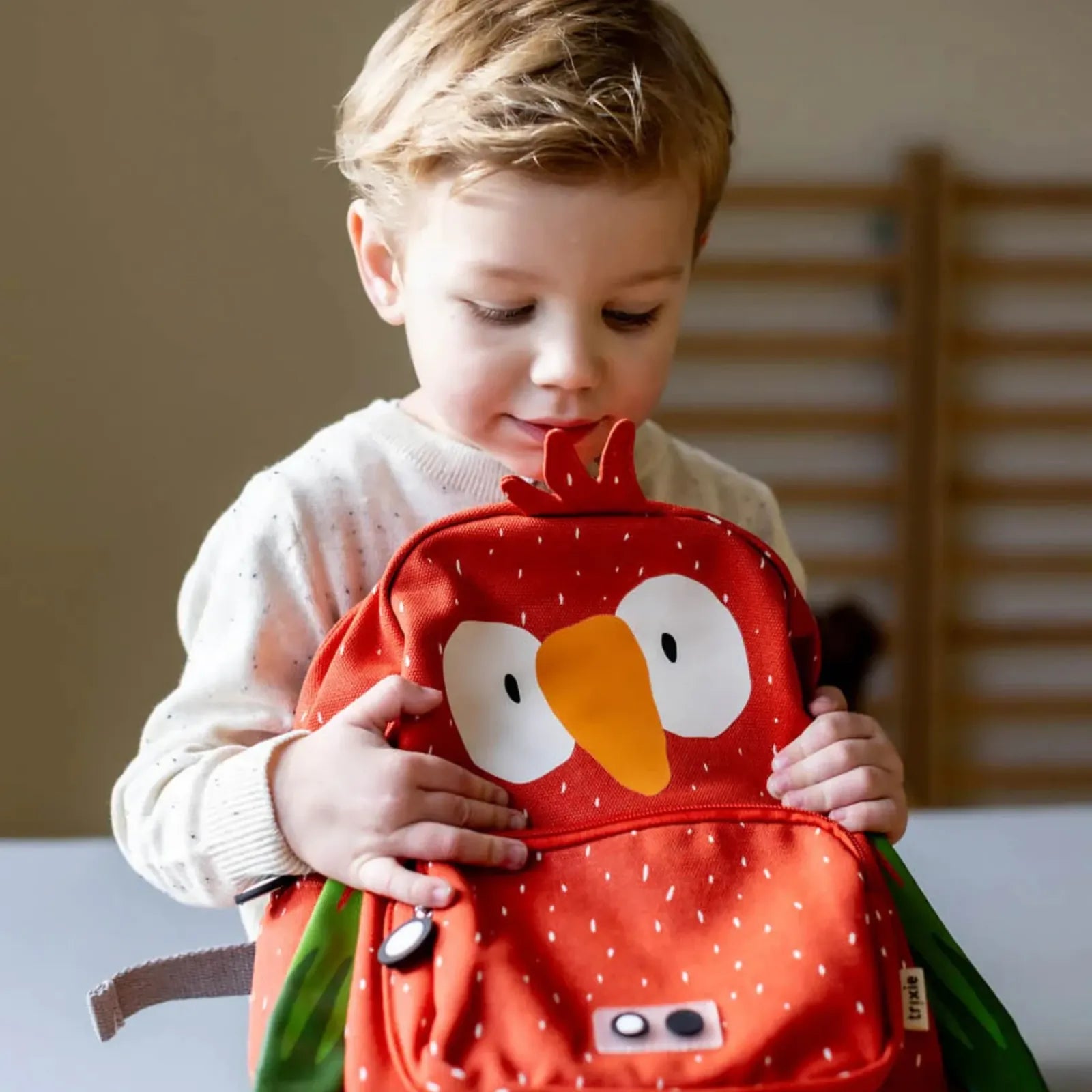 Trixie Kindergartenrucksack Papagei, ab 3 Jahren, mit Wunschname