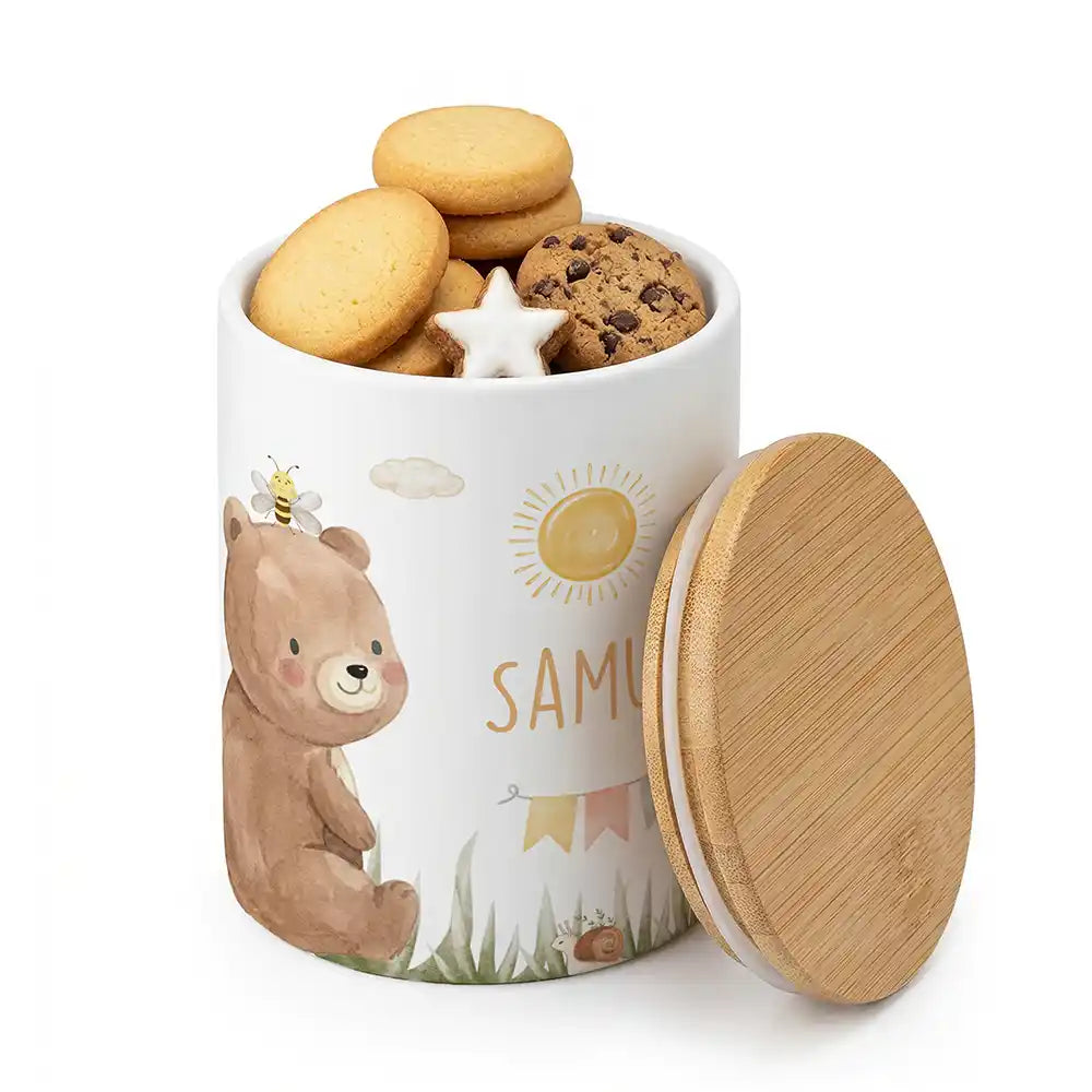 Keksdose, ZahnbĂŒrstenhalter, Stiftehalter - BĂ€r Sommer 2-in-1