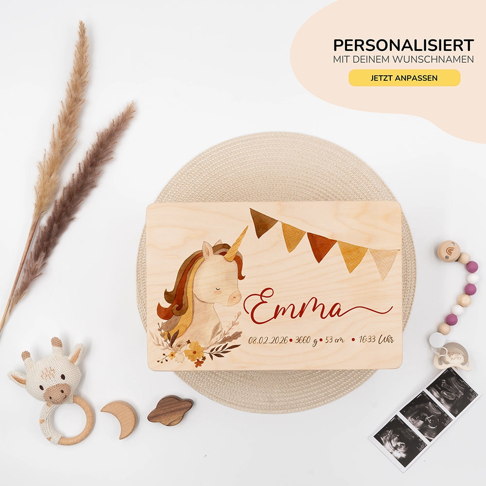 Erinnerungsbox Baby - Baby Einhorn