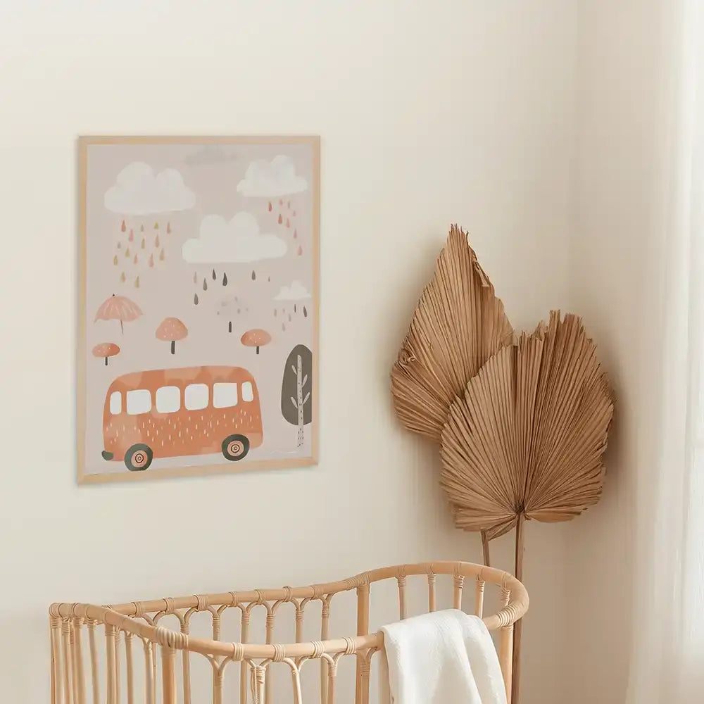 Poster 3er-Set - Regenbögen, Krokodil & Regenwetter fĂŒrs Kinderzimmer