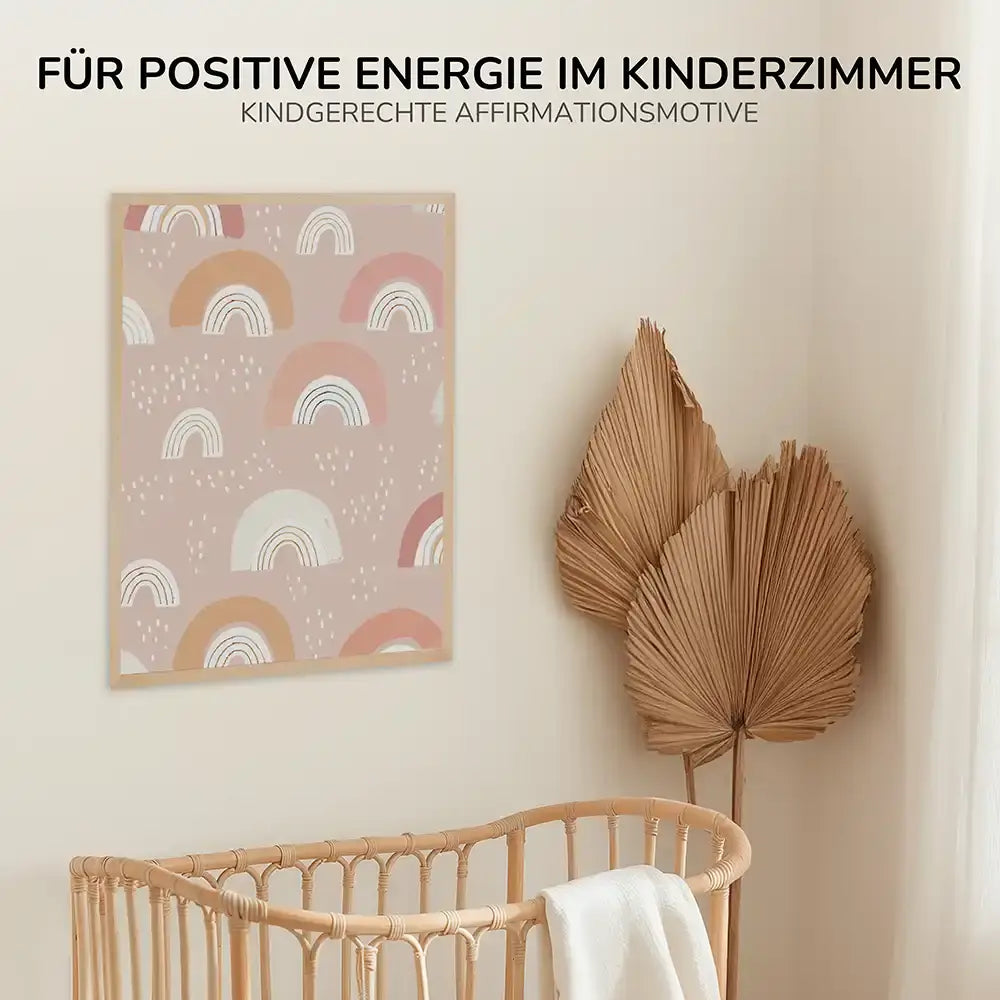 Poster 3er-Set - Regenbögen, Krokodil & Regenwetter fĂŒrs Kinderzimmer
